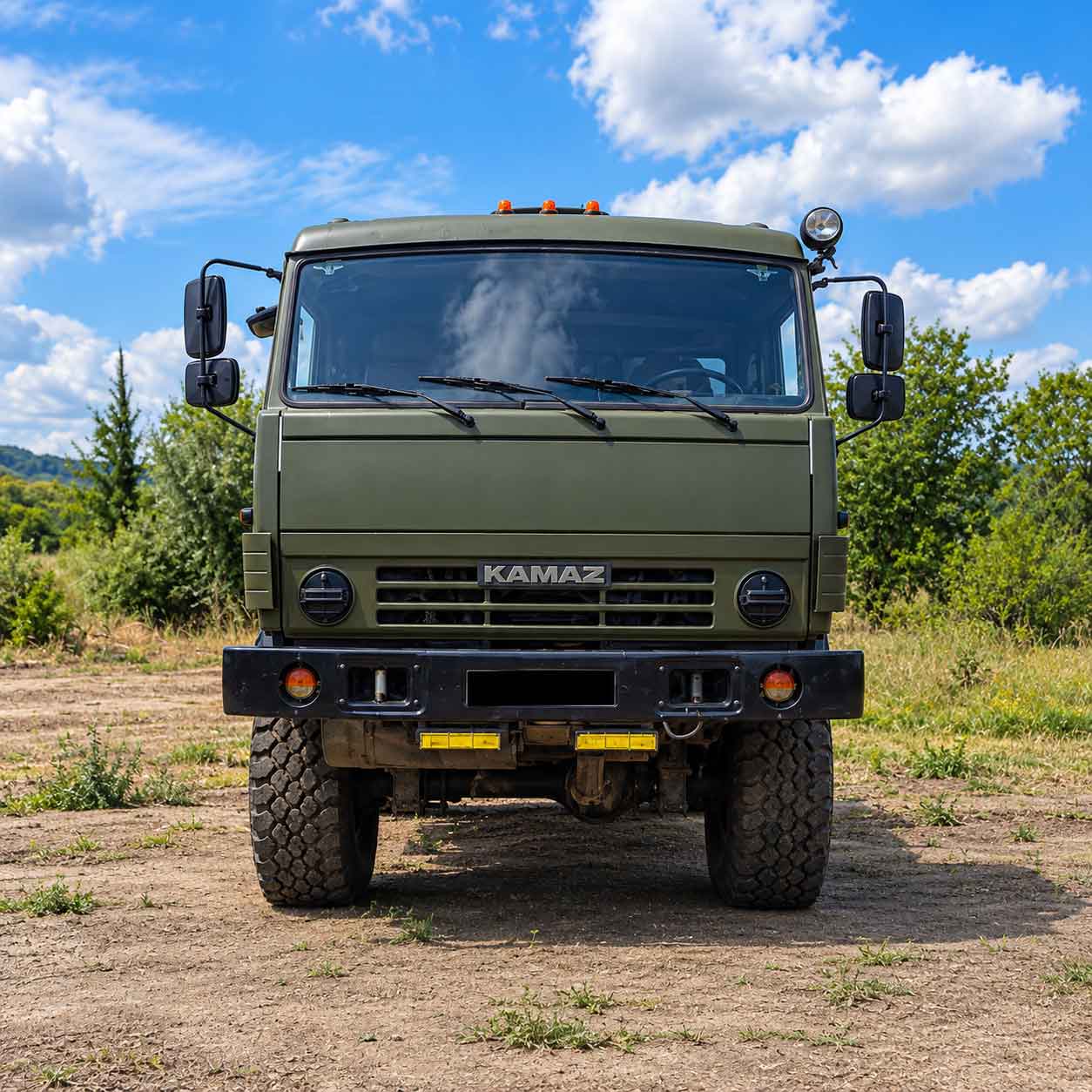 Автотопливозаправщик (автоцистерна) до установки защиты